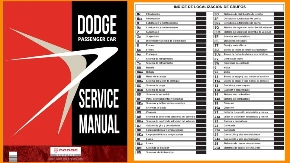 Descargar Manual de Taller Dodge Sebring 1997