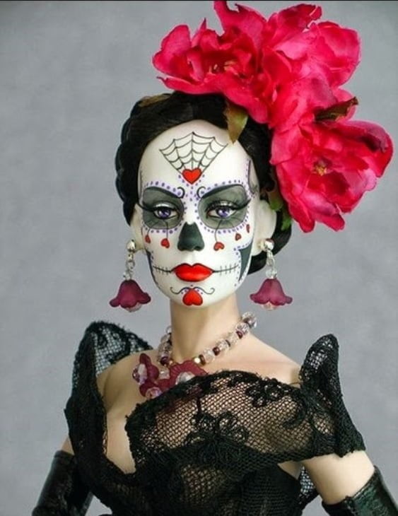 Maquillaje de Catrina para Niñas y Mujeres - Catrina Elegante