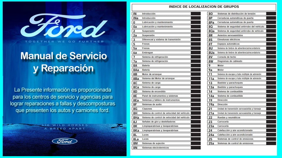 Descargar Manual de Taller para Ford Mustang 2001 en PDF Gratis