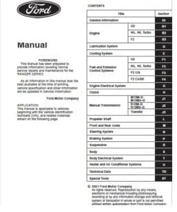 Manual Ford Escort 1999 Reparación