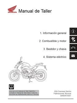 Manual Moto Honda CBR 600F3 Reparación en PDF