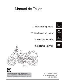 Manual Moto Yamaha XVS 650 1997 Reparación en PDF