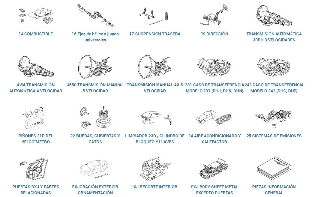 Catalogo de Refacciones para Chrysler 300M 2004