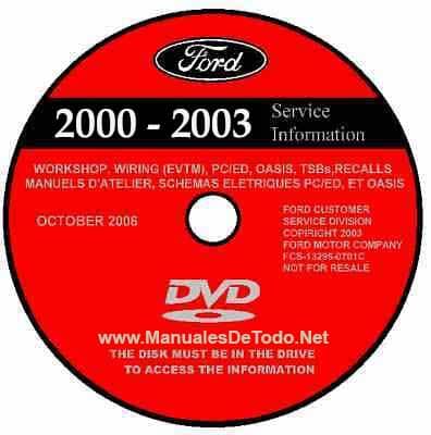 DVD Ford TIS Technical Information System 2000-2003