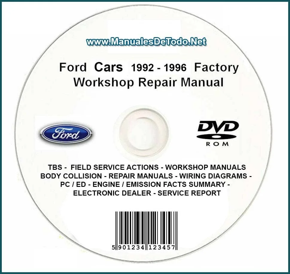 DVD Ford TIS Technical Information System 1992-1996