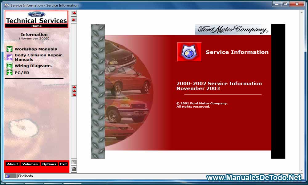 Ford TIS 2000-2003 Sistema de Información Técnica Manuales