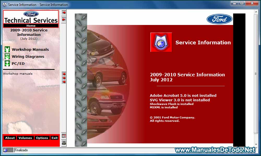 Ford TIS 2009-2010 Sistema de Información Técnica Manuales