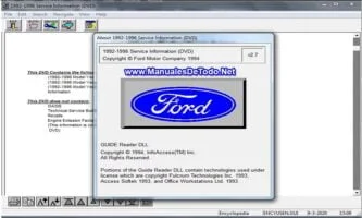 Ford TIS 1992-1996 Sistema de Información Técnica Manuales