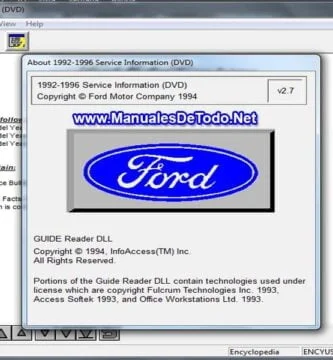 Ford TIS 1992-1996 Sistema de Información Técnica Manuales