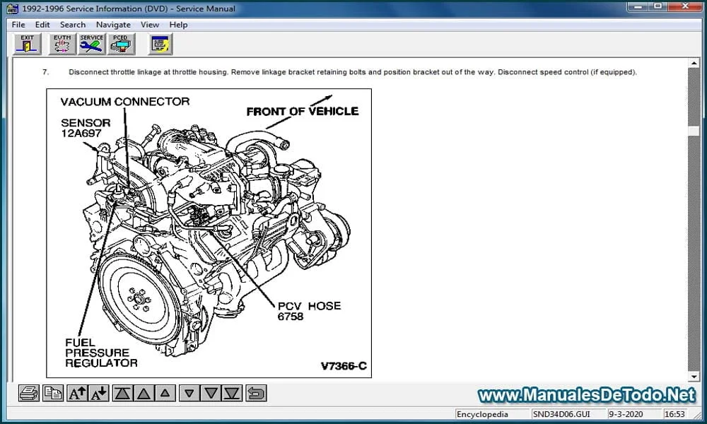 Motor Sistema de Emisiones Autos Ford