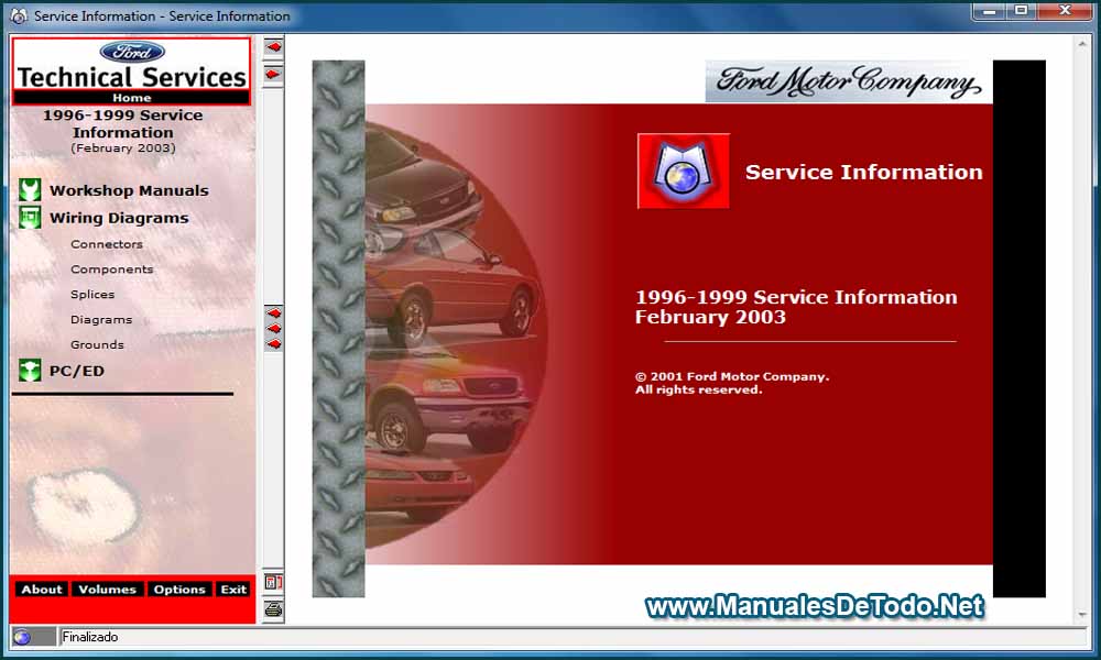 Ford TIS 1996-1999 Sistema de Información Técnica Manuales