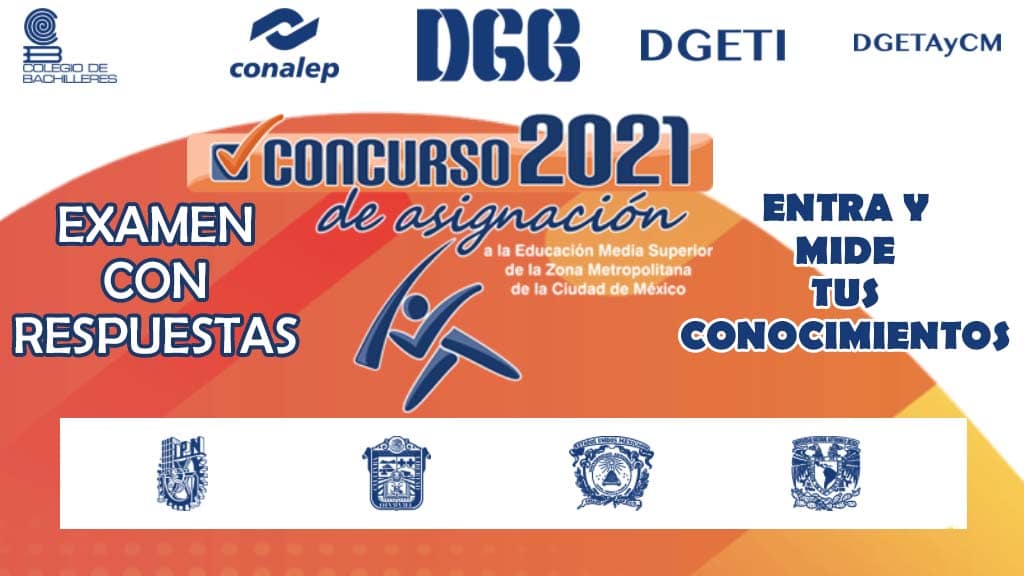 Examen con Respuestas del Comipems 2021
