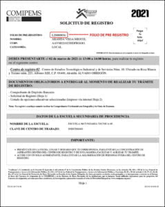 Solicitud de Pre-Registro Comipems 2021