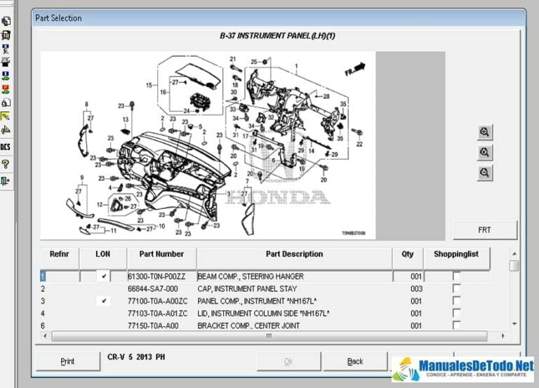 Catalogo de Partes CRV HONDA 2005 AutoPartes y Refacciones