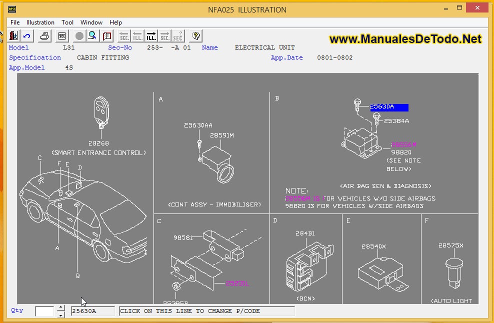 AutoPartes Eléctricas Nissan Cima 2011