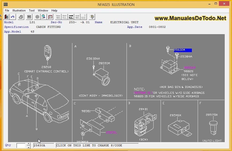 AutoPartes Eléctricas Nissan Platina 2001