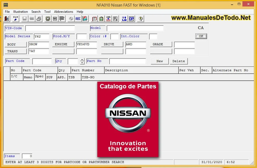 Catalogo de Refacciones Nissan