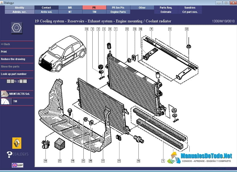 Catalogo de Refacciones para Renault Clio 2006