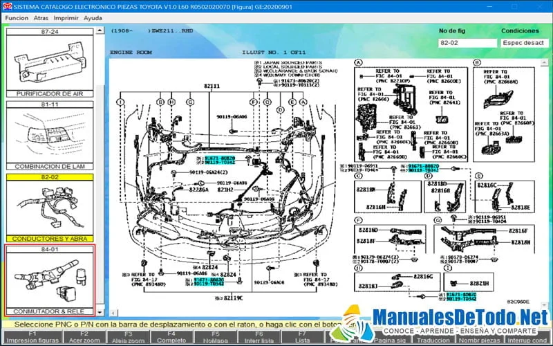 Refacciones Sistema Eléctrico Toyota RAV4 2002