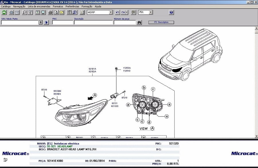 Autopartes para Autos Kia Microcat 2021 V6