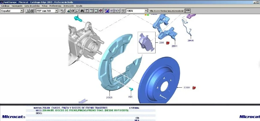 Sistema de Frenos FORD Fusion 2010