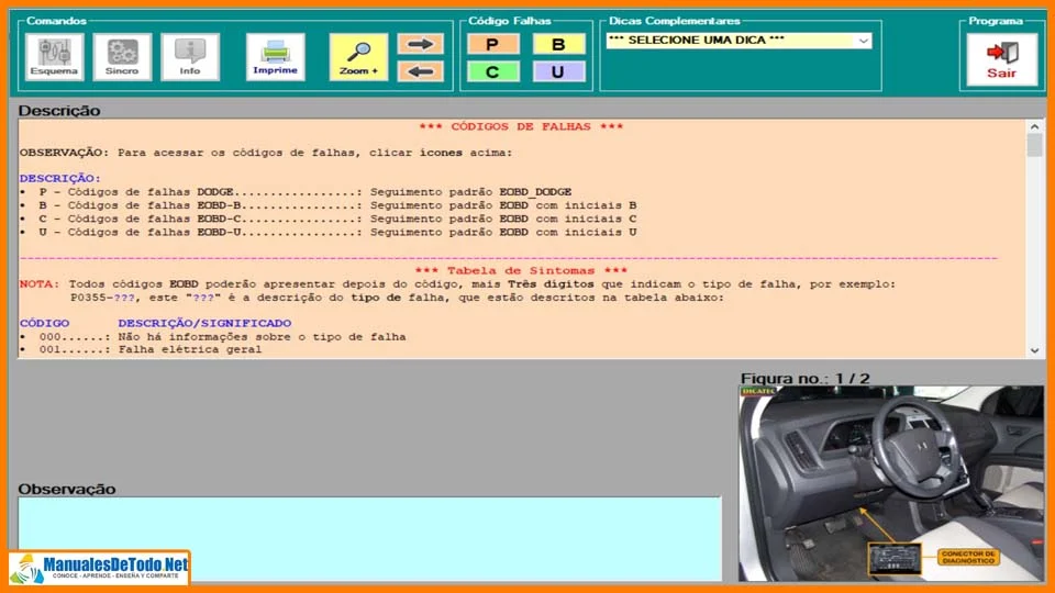 DICATEC incluye Códigos de Falla OBD2 de todos los Autos