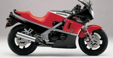 Manual Moto Kawasaki GPX 600 R 1985 Reparación y Servicio