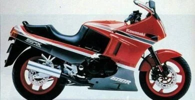 Manual Moto Kawasaki GPX 600 R 1987 Reparación y Servicio