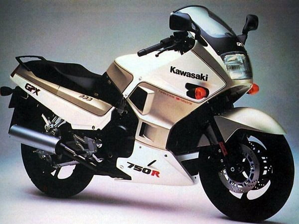 Manual Moto Kawasaki GPX 750 R 1989 Reparación y Servicio