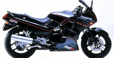 Manual Moto Kawasaki GPX 750 R 1991 Reparación y Servicio