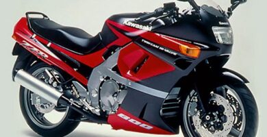 Descargar Manual Moto Kawasaki ZZR 600 1992 Reparación y Servicio