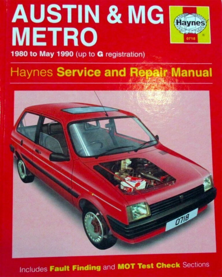 Manual Haynes Austin y MG Metro 1980-1990 PDF GRATIS