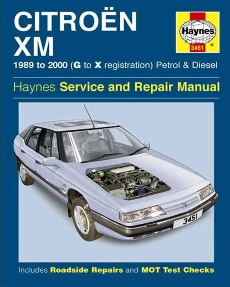 Descargar Manual Haynes Citroen XM 1989-2000 Descargar Manual de Reparación PDF GRATIS