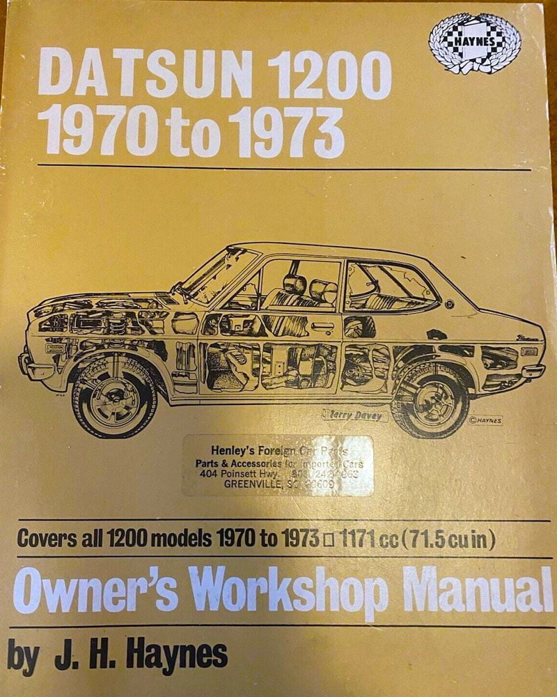 Manual Haynes Datsun 1200 1970-1973 Manual de Reparación PDF GRATIS