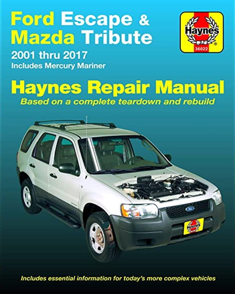 Descargar Manual Haynes Ford Escape y Mazda Tribute 2001-2017 Descargar Manual de Reparación PDF GRATIS