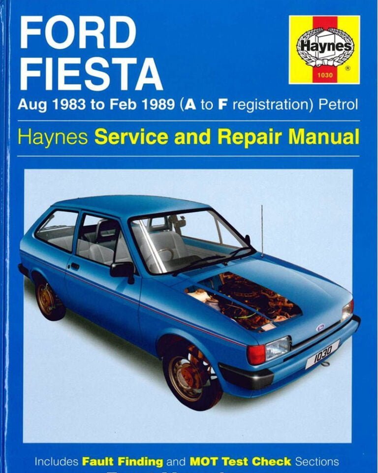 Descargar Manual Haynes Ford FIESTA 1983-1989 Descargar Manual de Reparación PDF GRATIS