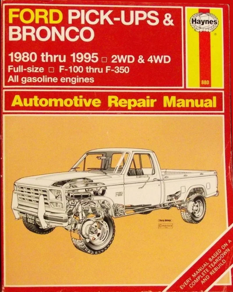 Manual Haynes Ford PICKUPS y BRONCO 1980-1995 Manual de Reparación PDF GRATIS
