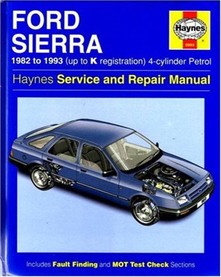 Descargar Manual Haynes Ford SIERRA 1982-1993 Descargar Manual de Reparación PDF GRATIS