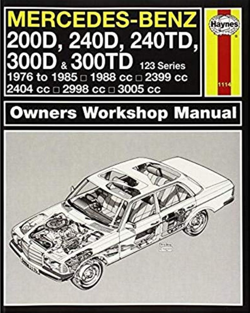 Descargar Manual Haynes Mercedes Benz 200D 240D 240TD 300D y 300TD 1976-1988 Descargar Manual de Reparación PDF GRATIS