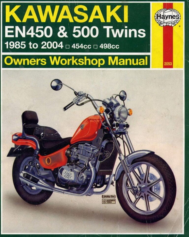 Manual Haynes Moto Kawasaki EN450 Y 500 TWINS 1984-2004 Manual de Reparación PDF GRATIS