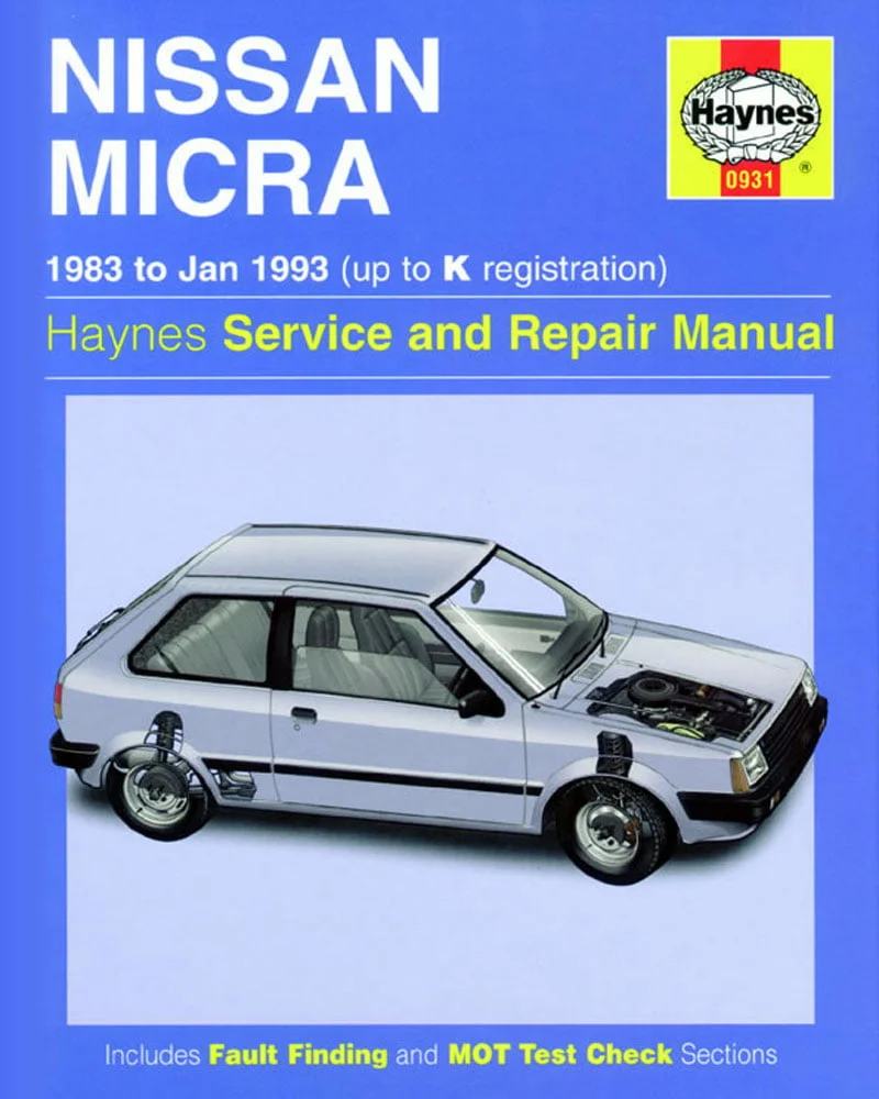 Manual Haynes Nissan MICRA 1983-1993 Manual de Reparación PDF GRATIS