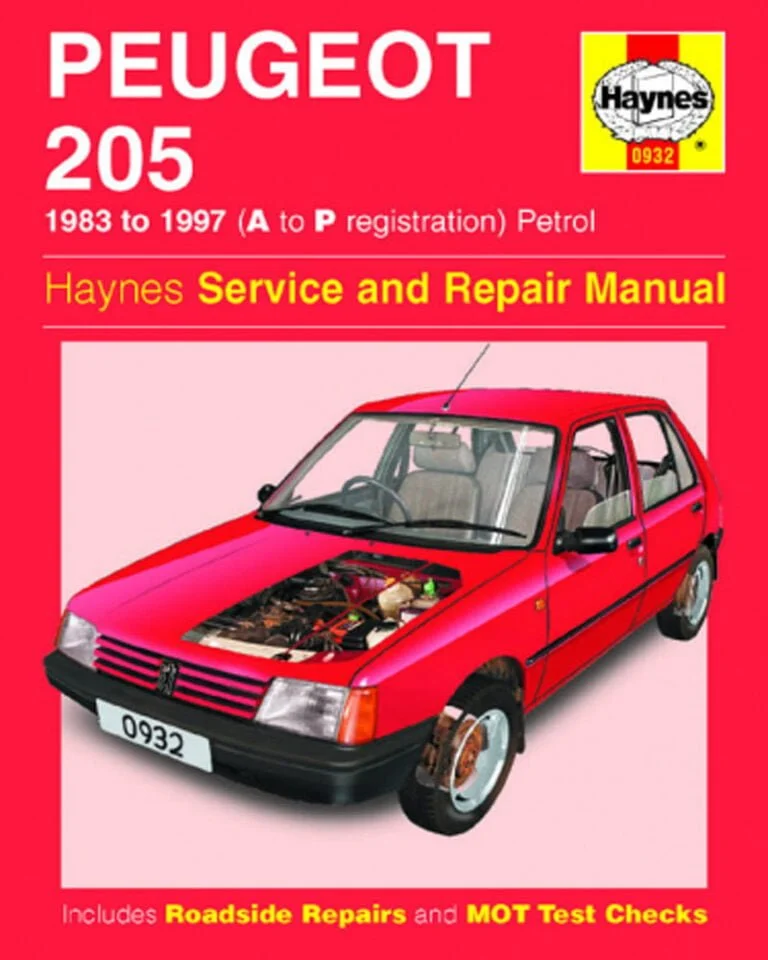 Descargar Manual Haynes Peugeot 205 1983-1997 Descargar Manual de Reparación PDF GRATIS