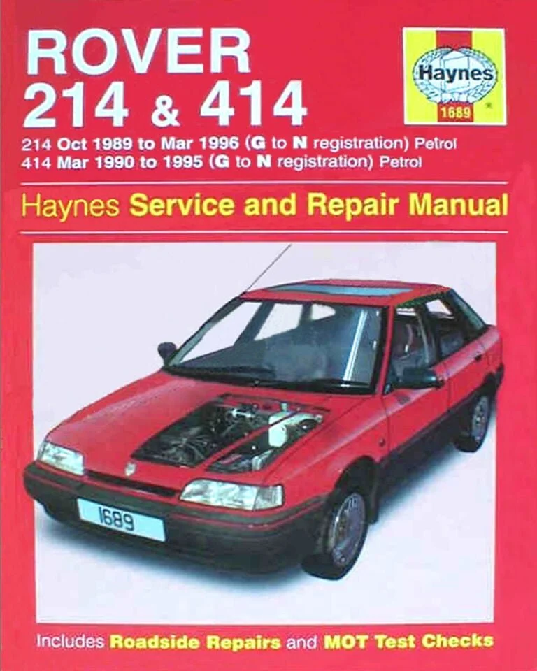 Manual Haynes ROVER 214 y 414 1989-1996 Manual de Reparación PDF GRATIS