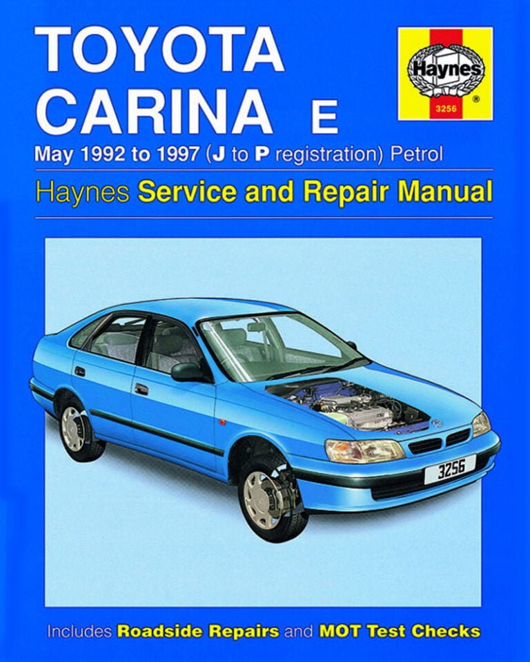 Manual Haynes Toyota CARINA 1992-1997 Manual de Reparación PDF GRATIS