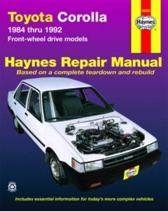 Manual Haynes Toyota COROLLA 1984-1992 Manual de Taller PDF GRATIS