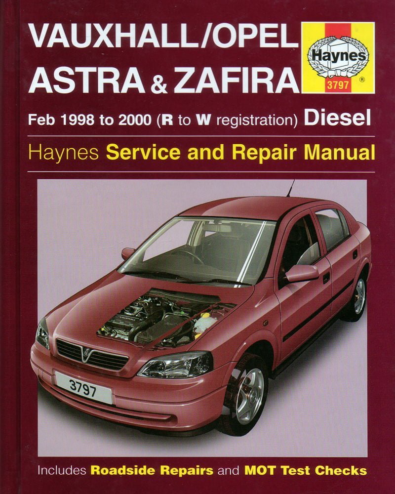 Manual Haynes Vauxhall Opel ASTRA y ZAFIRA 1998-2000 Manual de Reparación PDF GRATIS