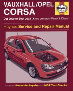 Manual Haynes Vauxhall Opel CORSA 2000-2003 Manual de Taller PDF GRATIS