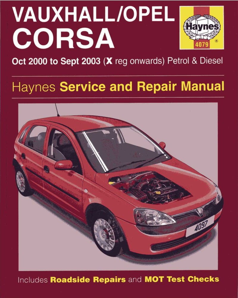 Descargar Manual Haynes Vauxhall Opel CORSA 2000-2003 Descargar Manual de Reparación PDF GRATIS