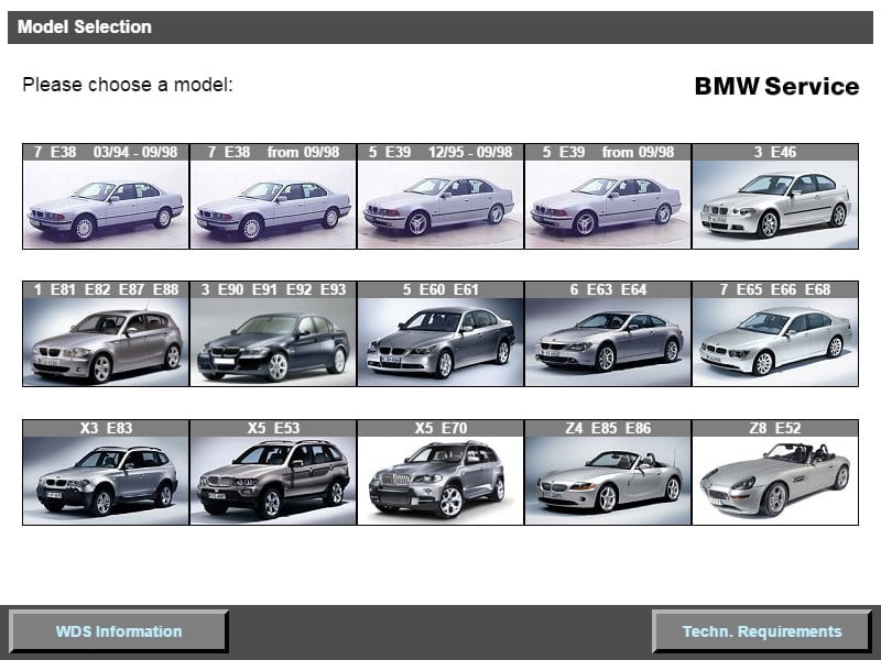Descarga Gratis Wiring Diagram System (WDS) de BMW