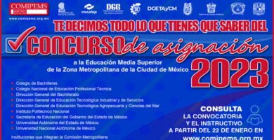 COMIPEMS 2023 Convocatoria Fechas Registro Aciertos y Guías de ESTUDIO GRATIS